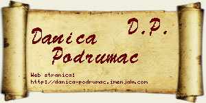 Danica Podrumac vizit kartica